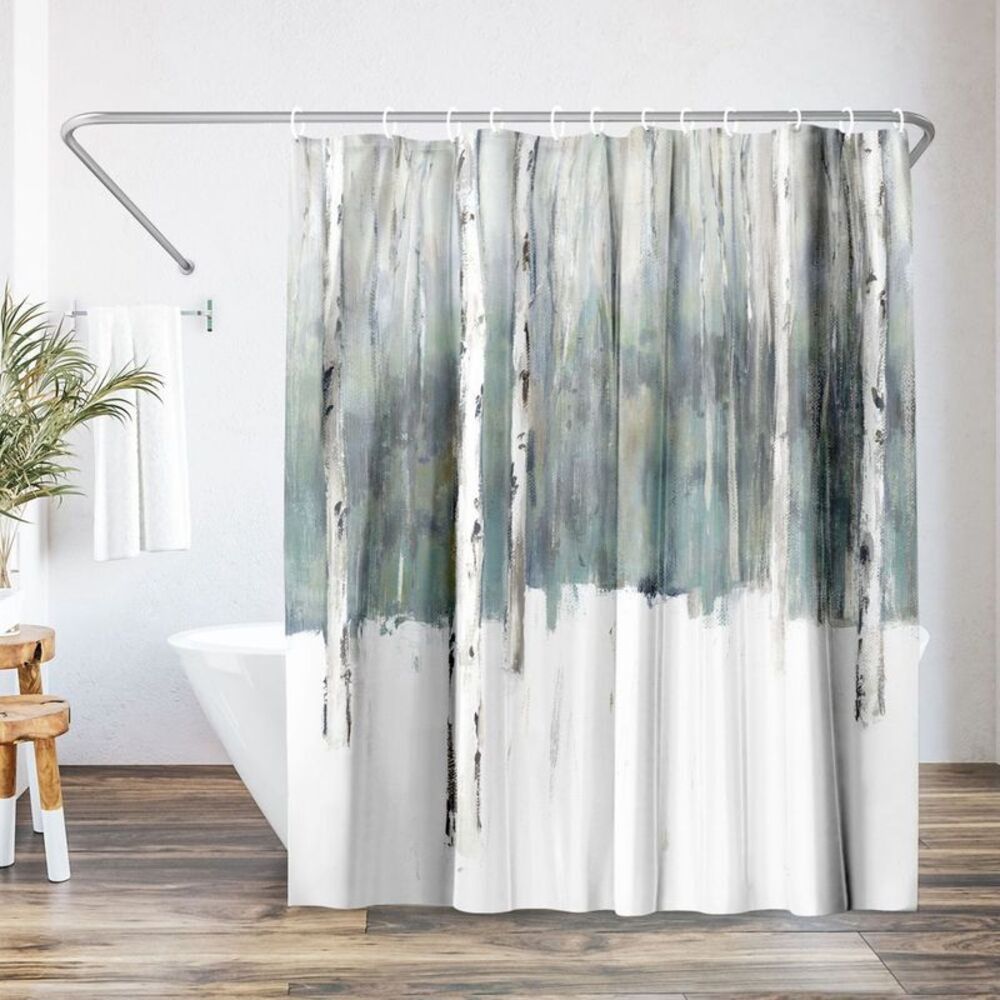 Americanflat 71" x 74" Shower Curtain Winters Trail II by PI Creative Art